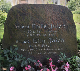 Grabstein Fritz und Elli Jaich