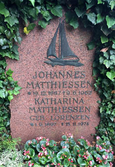 Grabstein Johannes und Katharina Matthiessen