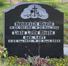 Grabstein Heinrich und Liese Lotte Wiese<